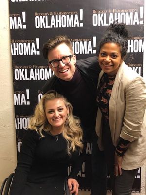 Ali Stroker, Gavin Creel, Rebecca Naomi Jones Photo