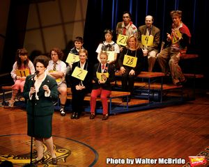 Julie Andrews and her daughter Emma Walton Hamilton, National Ambassadors for Kid's Night On Broadway, join the gang at THE 25th ANNUAL PUTNAM COUNTY SPELLING BEE on stage as guest spellers at The Circle In The Square Theatre in New York City.
( pictured with the cast featuring: Lisa Howard, Jessica-Snow Wilson, Jared Gertner, Julie Andrews, Sarah Saltzberg, Deborah S. Craig, Emma Walton Hamilton, Derrick Baskin, Jose Llana, Greg Stuhr &
Barrett Foa )
January 30, 2007 @ BroadwayWorld Julie Andrews and her daughter Emma Walton Hamilton, National Ambassadors for Kid's N Photo