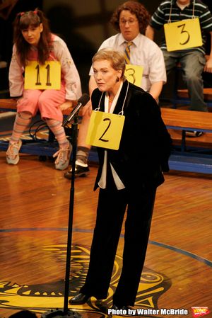 Julie Andrews and her daughter Emma Walton Hamilton, National Ambassadors for Kid's Night On Broadway, join the gang at THE 25th ANNUAL PUTNAM COUNTY SPELLING BEE on stage as guest spellers at The Circle In The Square Theatre in New York City.
January 30, 2007 @ BroadwayWorld Julie Andrews and her daughter Emma Walton Hamilton, National Ambassadors for Kid's N Photo
