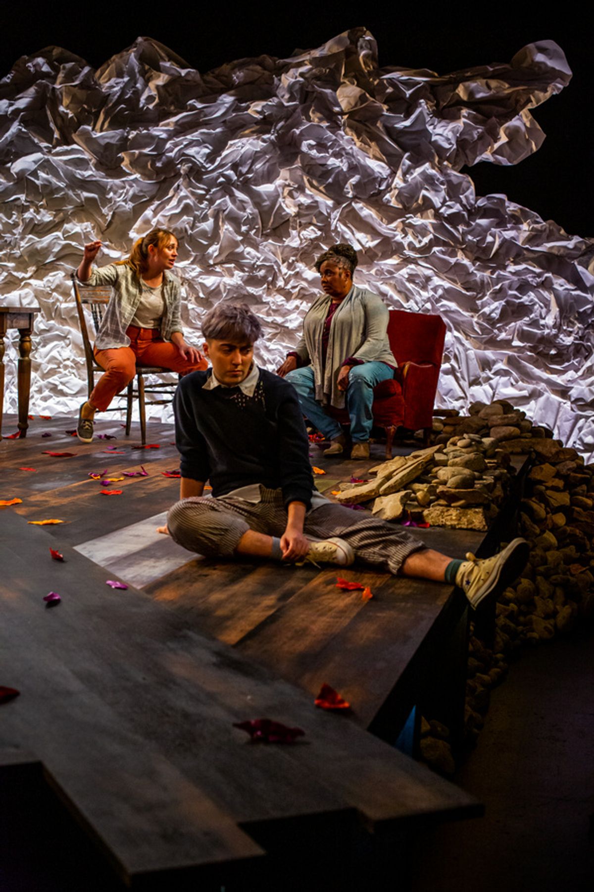 Emilie Krause, Bailey Roper, and Joilet Harris  at 