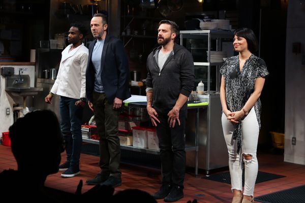 W. Tre Davis, David Mason, Raul Esparza, Krysta Rodriguez Photo