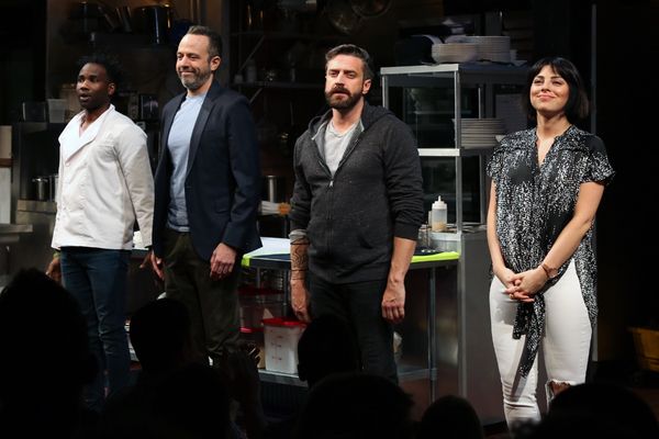 W. Tre Davis, David Mason, Raul Esparza, Krysta Rodriguez Photo