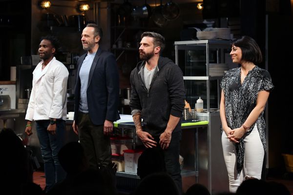 W. Tre Davis, David Mason, Raul Esparza, Krysta Rodriguez Photo