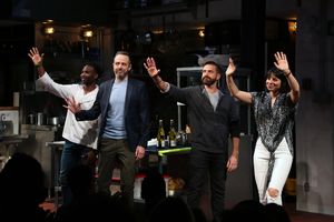 W. Tre Davis, David Mason, Raul Esparza, Krysta Rodriguez @ BroadwayWorld W. Tre Davis, David Mason, Raul Esparza, Krysta Rodriguez Photo