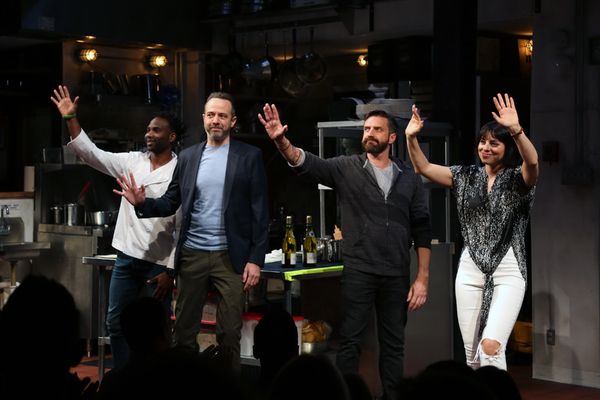 W. Tre Davis, David Mason, Raul Esparza, Krysta Rodriguez Photo