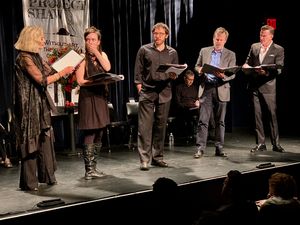 Alison Faser, Amelia Pelow, Max Gordon Moore, Bradford Cover and Ben Davis @ BroadwayWorld Alison Faser, Amelia Pelow, Max Gordon Moore, Bradford Cover and Ben Davis Photo