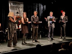 Alison Faser, Amelia Pelow, Max Gordon Moore, Bradford Cover and Ben Davis @ BroadwayWorld Alison Faser, Amelia Pelow, Max Gordon Moore, Bradford Cover and Ben Davis Photo