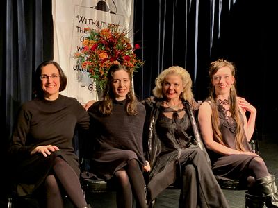 Evan Yionoulis Talene Monahon, Alison Fraser ad Amelia Pedlow Photo