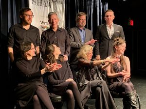 Evan Yionoulis Talene Monahon, Alison Fraser, Amelia Pedlow, Arnie Burton, Bradford C Photo