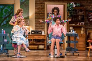 Amy Van Nostrand (Clairee), Nicole King (Shelby); Adelin Phelps (Annelle) and Austen  Photo