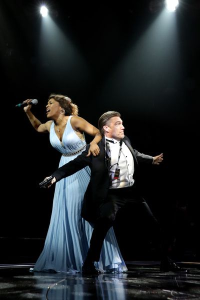 Cheaza Figueroa (Rachel Marron) and Judson Mills (Frank Farmer) Photo