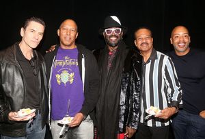 Mark Lieberman, Michael Norfleet,Otis Williams, T.C. Campbell and Derrick Porter  Photo