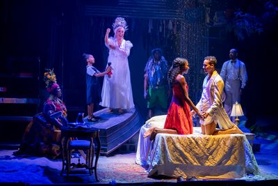 The Company of the North American Tour of ONCE ON THIS ISLAND. Photo by Joan Marcus.  Photo