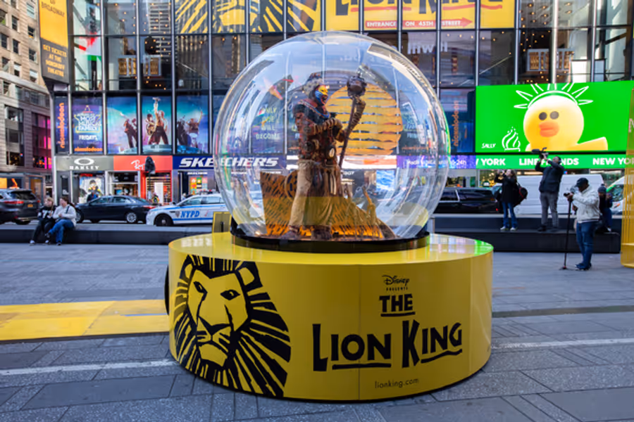 Broadway Show Globes to Return to Times Square With Designs Inspired by WICKED, THE LION KING, AINT TOO PROUD & More Image