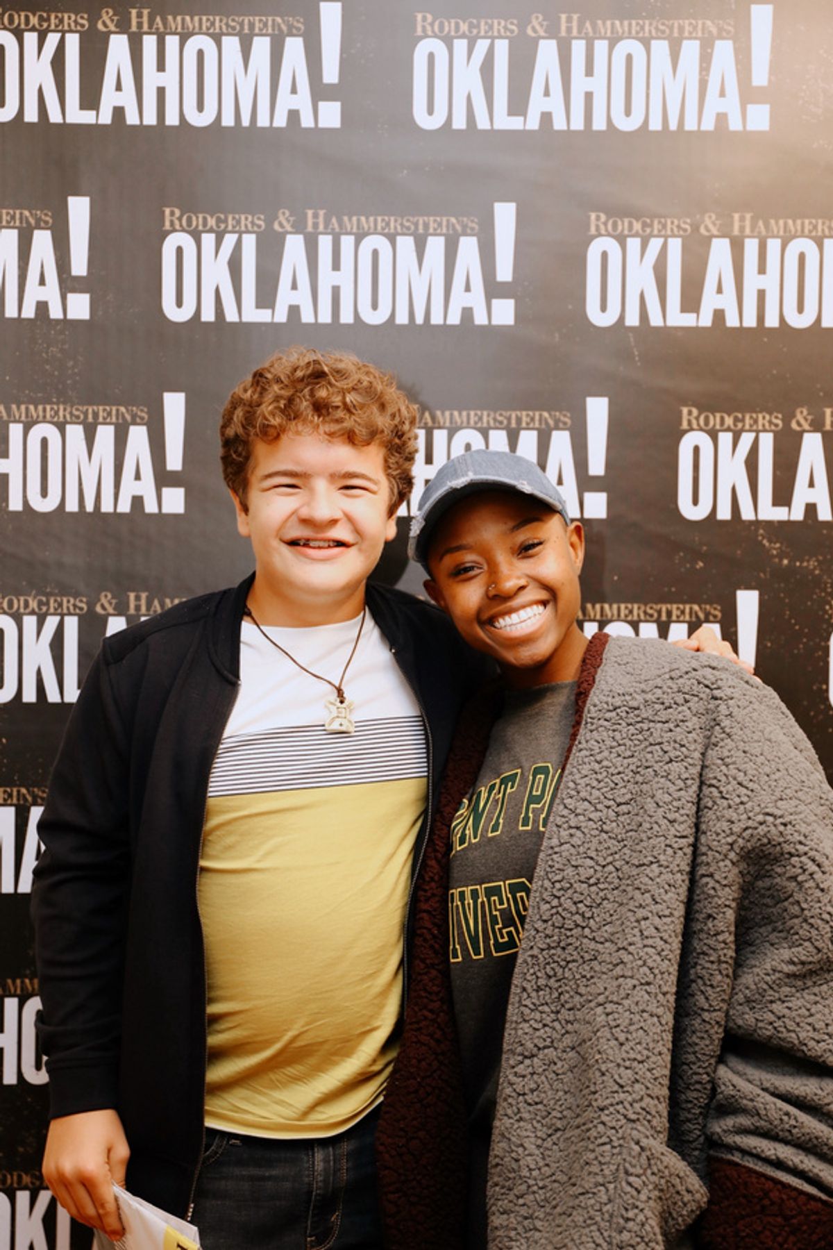 Gaten Matarazzo and Gabrielle Hamilton at 