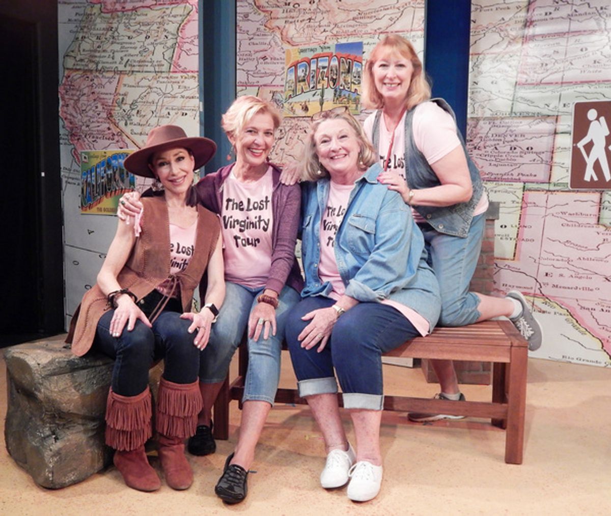 Diana D'Ambrosio, Barbara Sloan, Barbara Bradshaw, Leigh Bennett at 