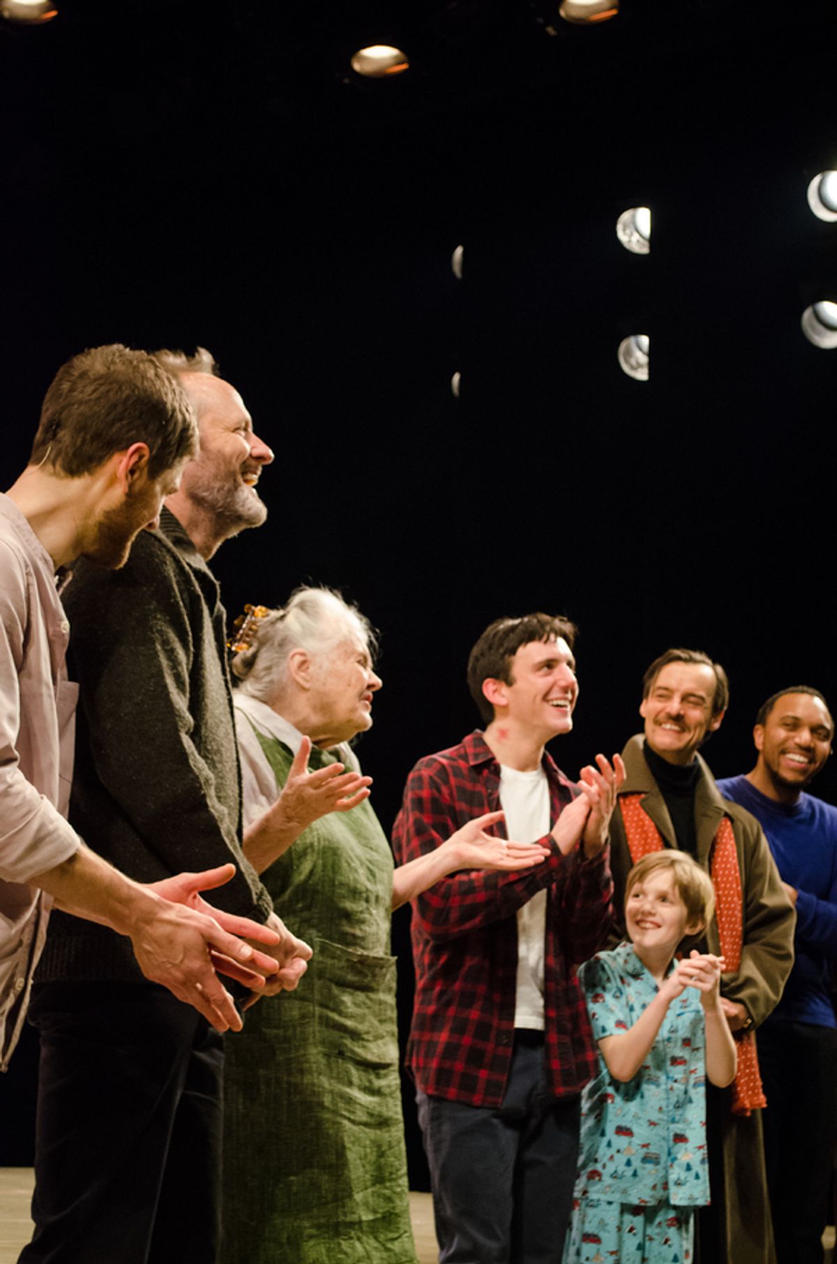 John Benjamin Hickey, Lois Smith and the company of 'The Inheritance' at 