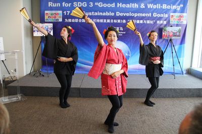 Performance by the special guest artists  (From left) Avery MacGee, Popra Nakayama, S Photo