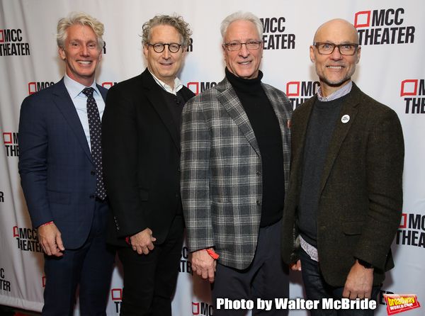 Blake West, Bernard Telsey, Robert LuPone and William Cantler Photo