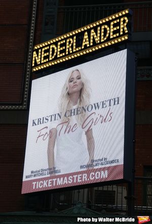 Theatre Marquee unveiling for "Kristin Chenoweth - For The Girls" at the Nederlander Theatre on November 04, 2019 in New York City. @ BroadwayWorld Theatre Marquee unveiling for "Kristin Chenoweth - For The Girls" at the Nederlander Photo