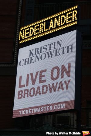 Theatre Marquee unveiling for "Kristin Chenoweth - For The Girls" at the Nederlander Theatre on November 04, 2019 in New York City. @ BroadwayWorld Theatre Marquee unveiling for "Kristin Chenoweth - For The Girls" at the Nederlander Photo