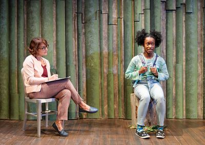 Susanna Florence and Amanda Morris in? form of a girl unknown? at Salt Lake Acting Co Photo