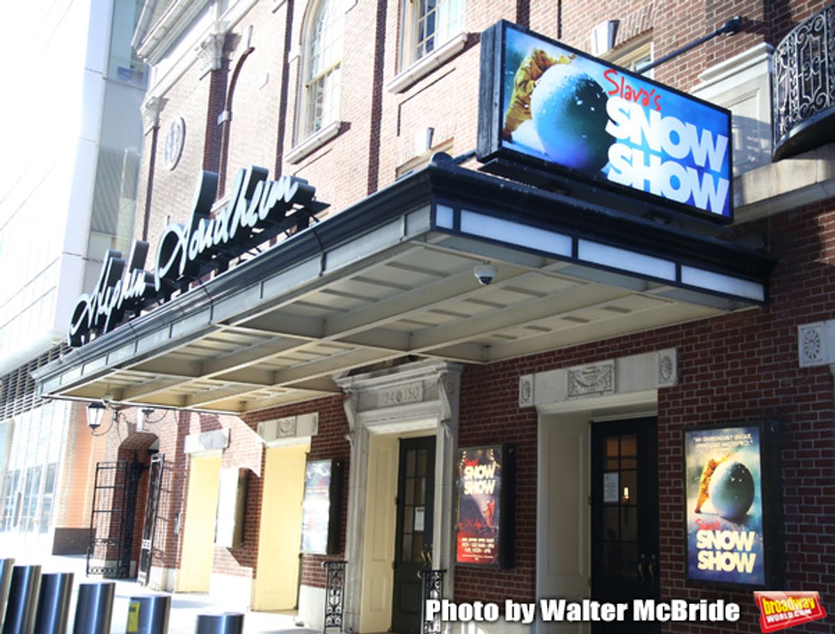 Theatre Marquee unveiling for 'Slava's Snow Show' at the Stephen Sondheim Theatre on November 04, 2019 in New York City. at 