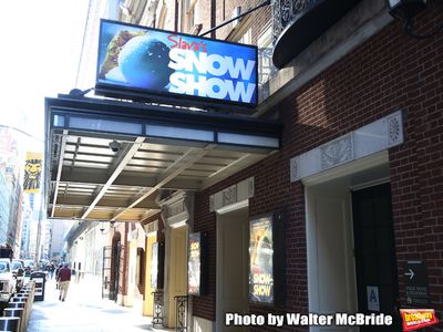Theatre Marquee unveiling for "Slava's Snow Show" at the Stephen Sondheim Theatre on  Photo