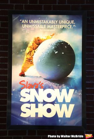 Theatre Marquee unveiling for "Slava's Snow Show" at the Stephen Sondheim Theatre on  Photo
