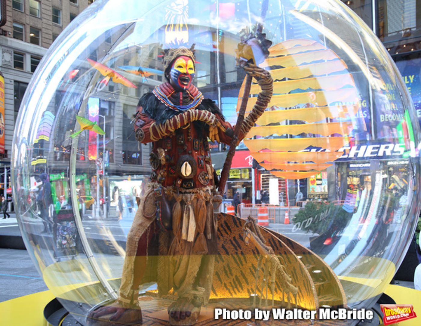 Photo Coverage: Times Square Gets Decked Out with Broadway Show Globes  Image