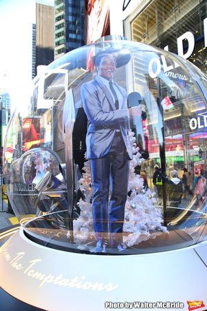 Times Square Alliance unveiled its first season of Broadway â€"Show Globesâ€, James Harkness from â€"Ain’t Too Proud†in Times Square on November 04, 2019 in New York City. @ BroadwayWorld Times Square Alliance unveiled its first season of Broadway â€"Show Globes†Photo