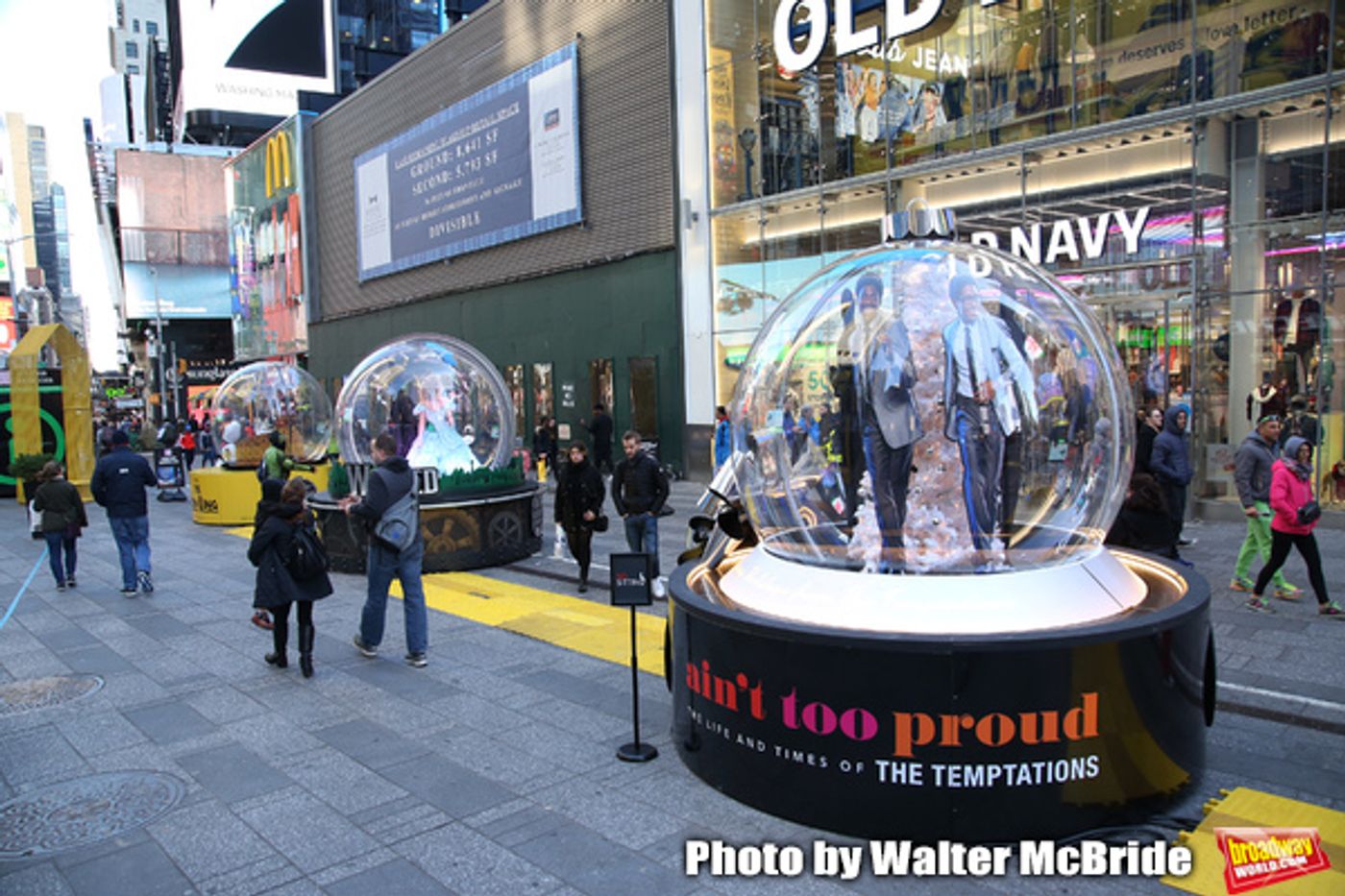 Photo Coverage: Times Square Gets Decked Out with Broadway Show Globes  Image
