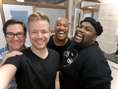 Scott Wasserman, Joshua Hinck, Deont  L. Warren, and Juwan Crawley Photo