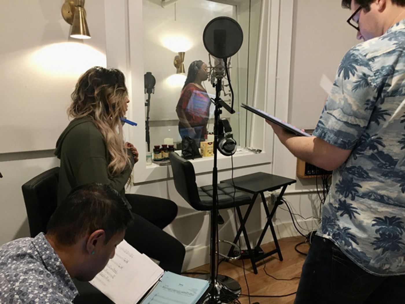 Photo Flash: First Look at Losing My Mind: A Sondheim Disco Fever Dream In Recording Studio Photo Flash: First Look at Losing My Mind: A Sondheim Disco Fever Dream In Recording Studio Image