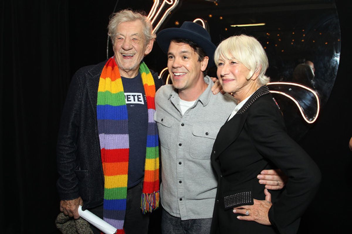 Sir Ian McKellen, Anthony Veneziale, Dame Helen Mirren. at 