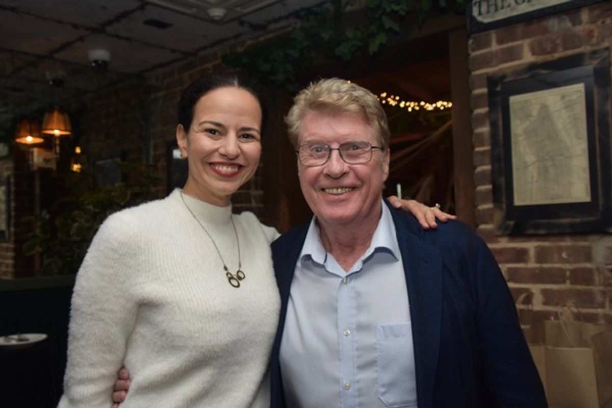 Mandy Gonzalez and Michael Crawford at 