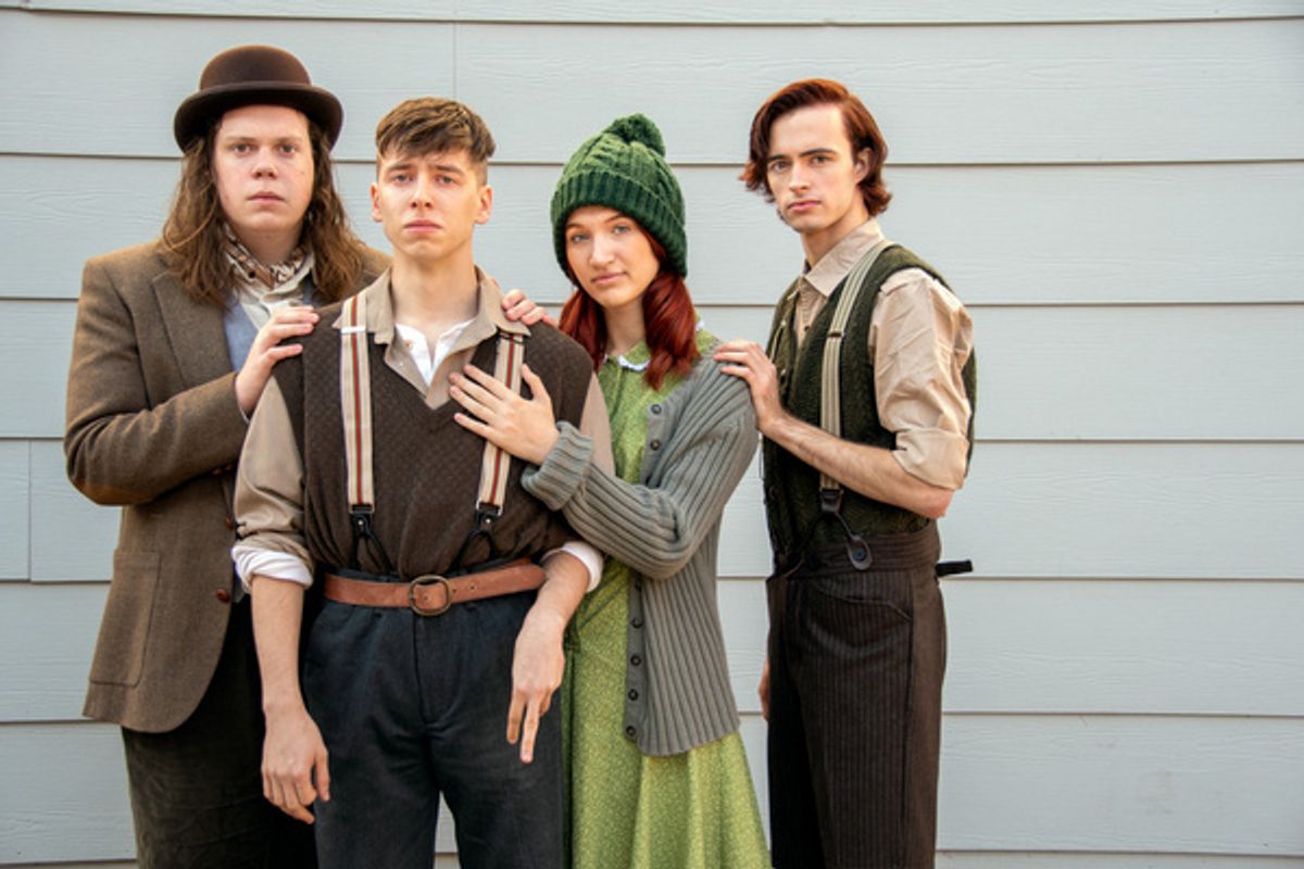 Elijah Harms, Dylan Weand, Fallon Goldsmith, and Brayden Soffa at 