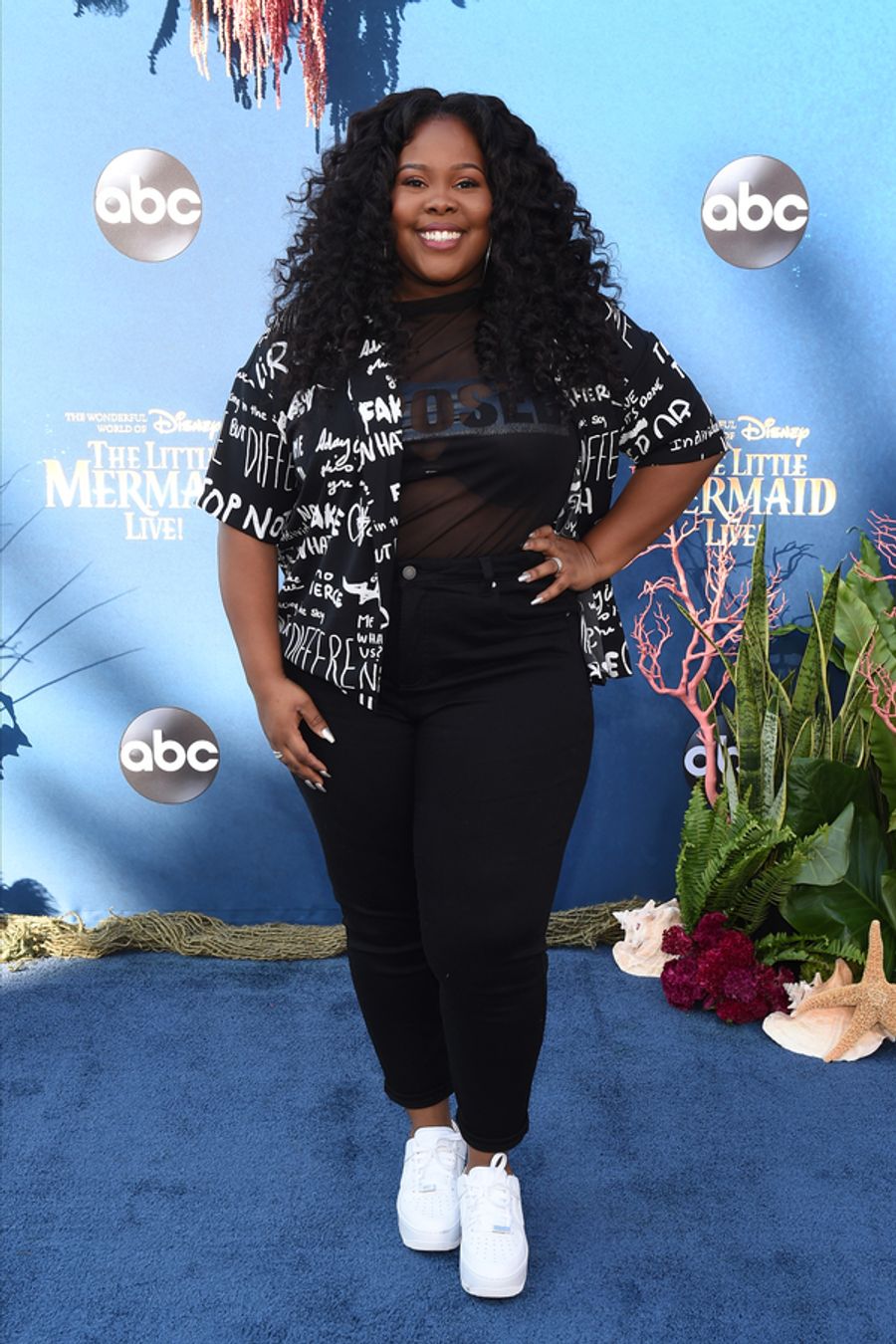 Photo Flash: The Stars of THE LITTLE MERMAID LIVE Walk the Turquoise Carpet! Image
