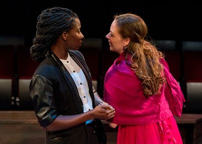 Bibi Mama as Viola and Hallie Peterson as Olivia Photo