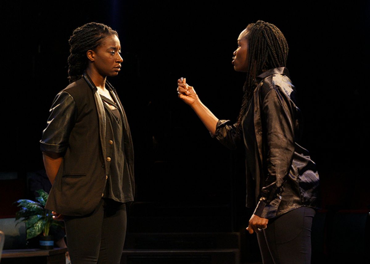 Bibi Mama as Viola and Claire Simba as Orsino at 