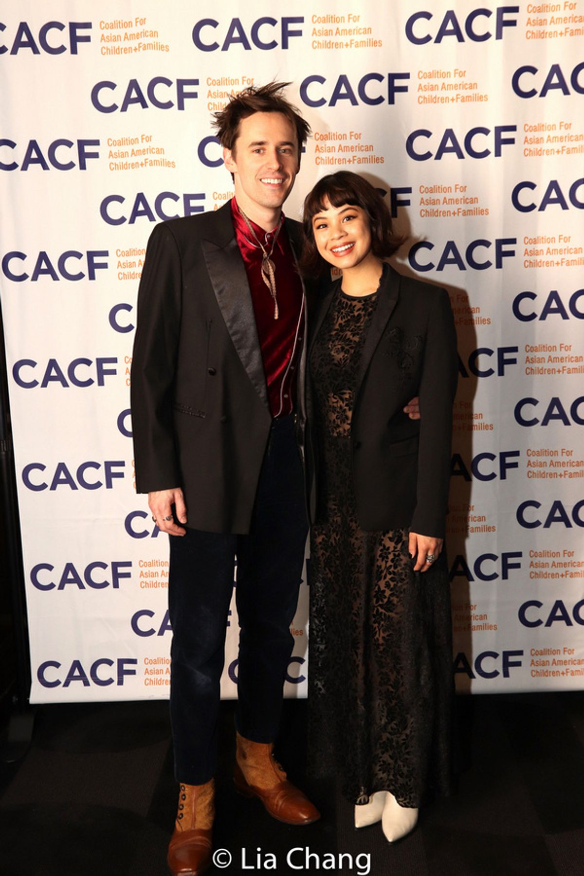 Reeve Carney and Eva Noblezada at 