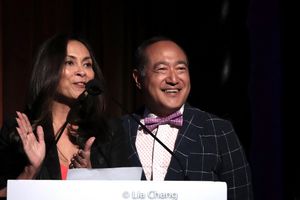 Co-emcees Ernabel DeMillo and Alan Muraoka Photo