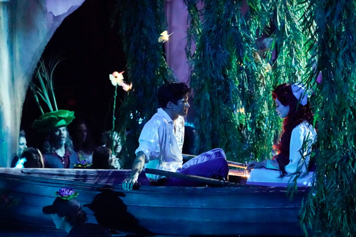 Graham Phillips and Auliâ€™i Cravalho at 