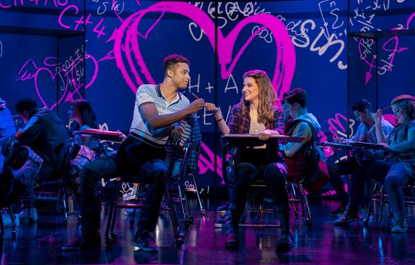 Danielle Wade (Cady Heron) and Adante Carter (Aaron Samuels) in the National Touring  Photo