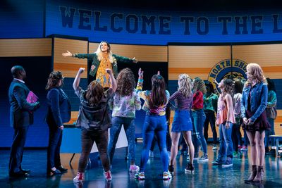 Mary Kate Morrissey (Janis Sarkisian) and the National Touring Company of Mean Girls Photo