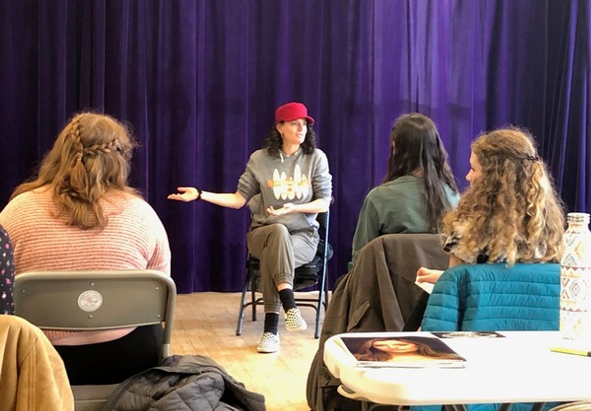 Jackie Burns and BAA Students at 