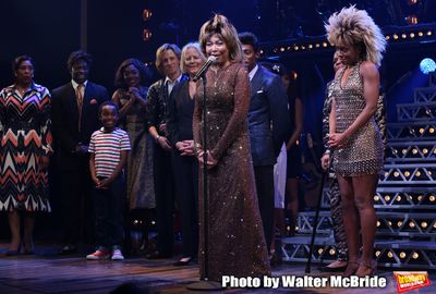 Phyllida Lloyd, Daniel J. Watts, Tina Turner and Adrienne Warren  Photo