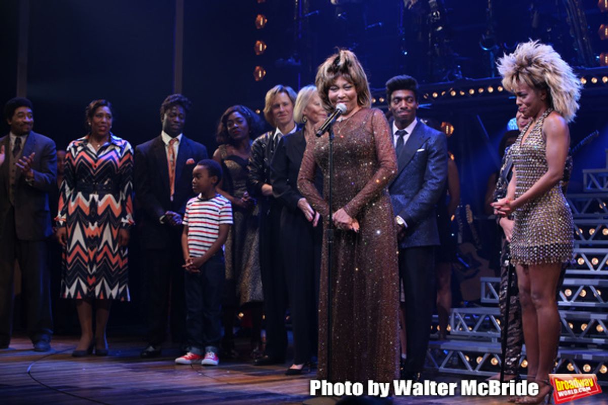 Daniel J. Watts, Tina Turner and Adrienne Warren with cast  at 