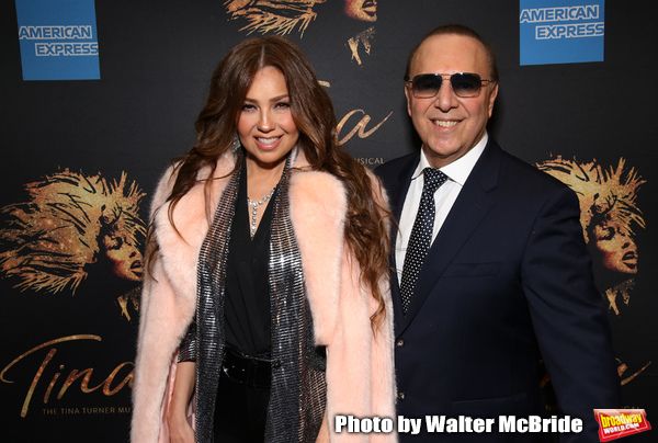 Thalia and Tommy Mottola Photo