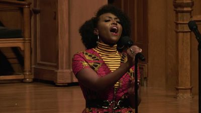 Aisha Jackson (Frozen/Wicked) sings ?God Bless The Child?.  Photo